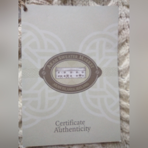 NWT Aran Sweater Market Ireland 100% Wool Fishermans Cable Knit Sweater XXXL - Picture 5 of 8